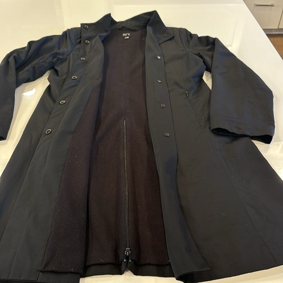 Eileen Fisher Lined Stand Collar A-Line Coat size XS - Picture 3 of 6